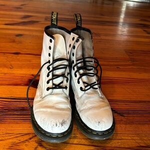 Doc Martens White Boots